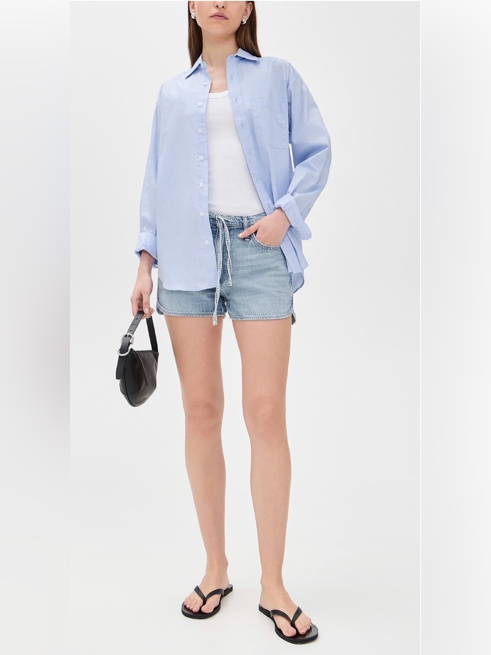 rag & bone Ultra Featherweight Nolan Denim Shorts in Asbury Wash size XS - Picture 2 of 9